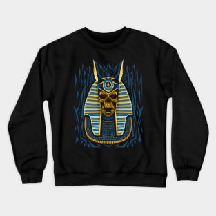 Egyptian Pharaoh skull gold Crewneck Sweatshirt